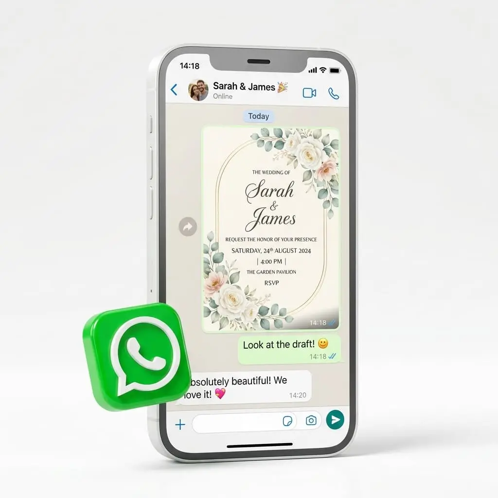 WhatsApp Design Concierge Chat Mockup