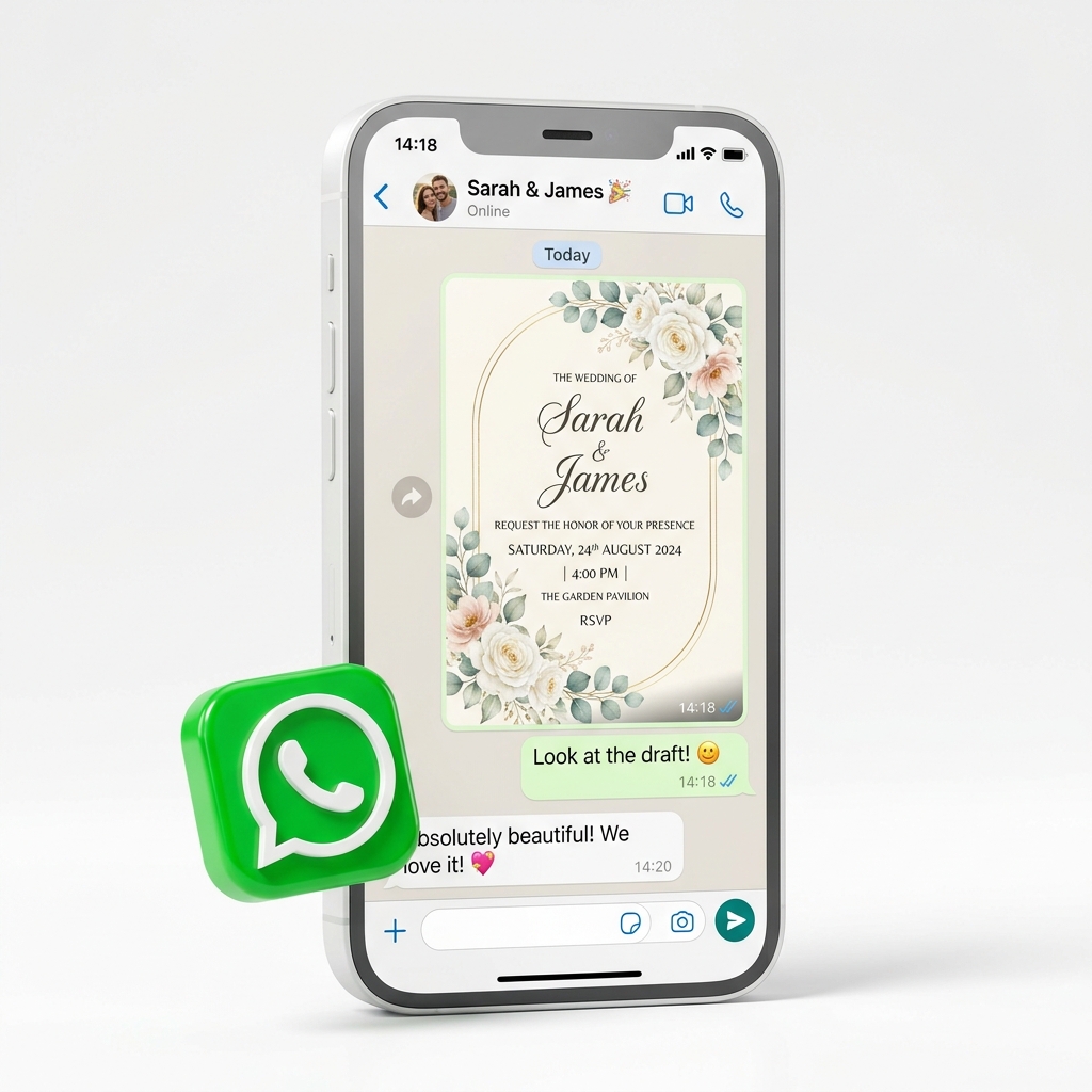 WhatsApp Design Concierge Chat Mockup